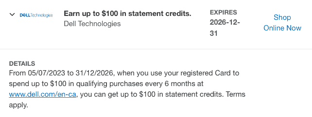 Offre Dell Amex Platine Entreprise fr