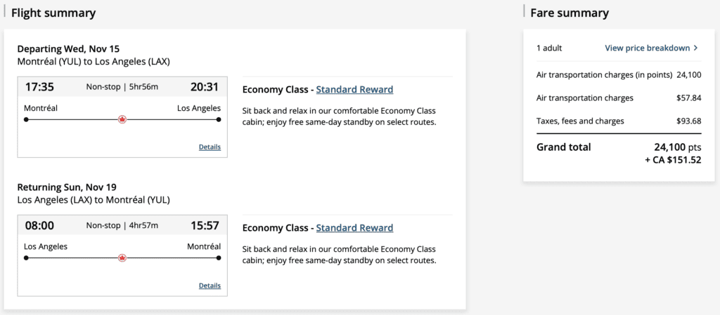 Short escapes fall 2023 LAX