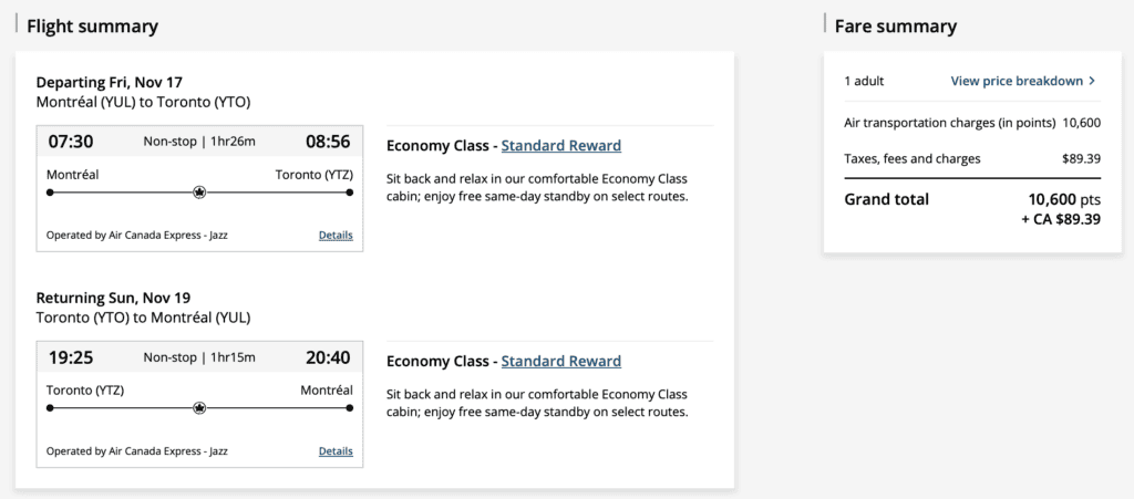 Short escapes fall 2023 Toronto