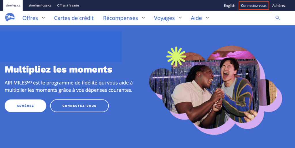 air miles transfert fr6