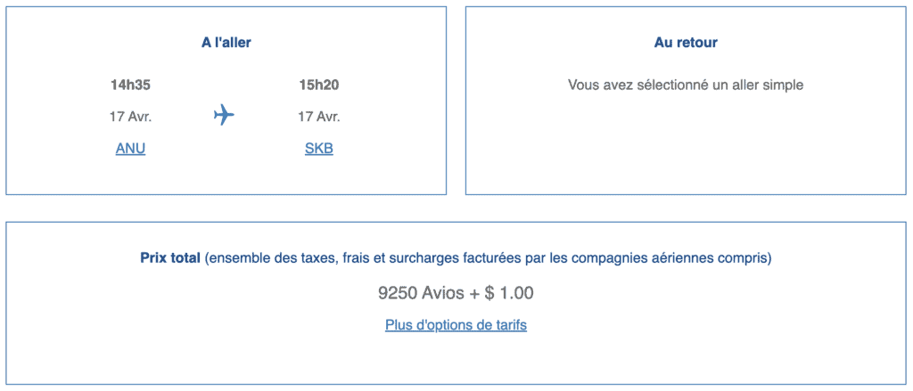 avios sweetspots anu skb fr