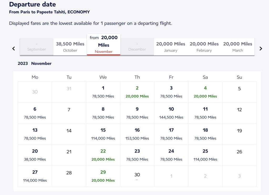 calendrier flying blue cdg ppt nouveau tarif