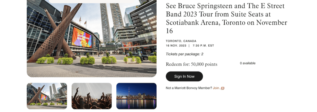 concert Marriott Bonvoy Moments