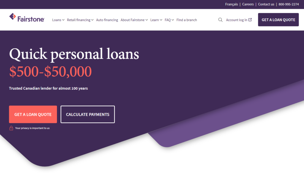 Fairstone - Homepage