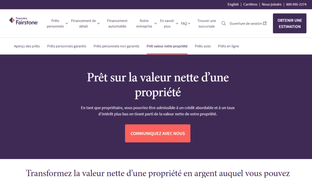 08. Fairstone FR Prˆt sur la valeur nette d une propri‚t‚