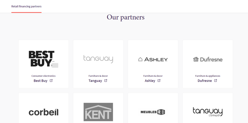 Fairstone - Retail financing - Our partners