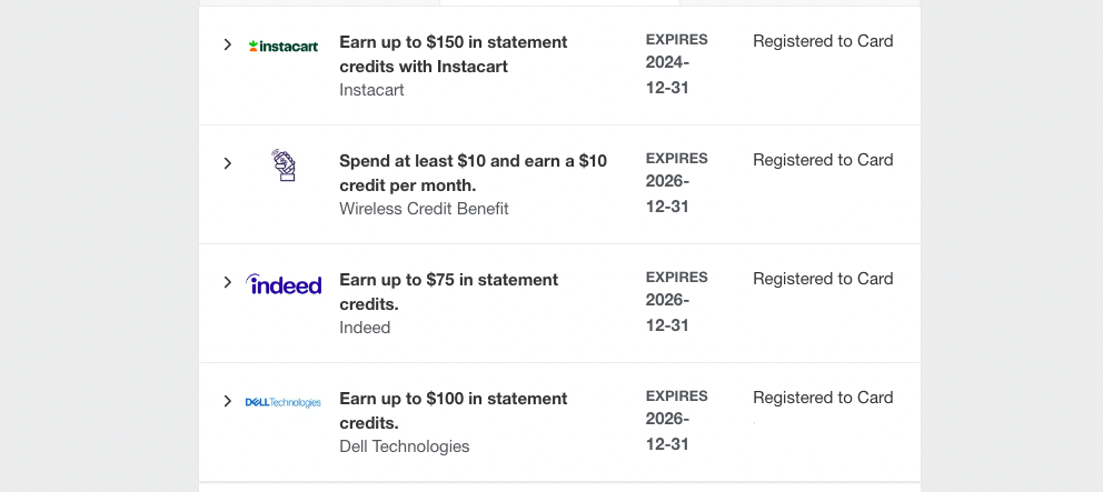 Amex Platinum business offers