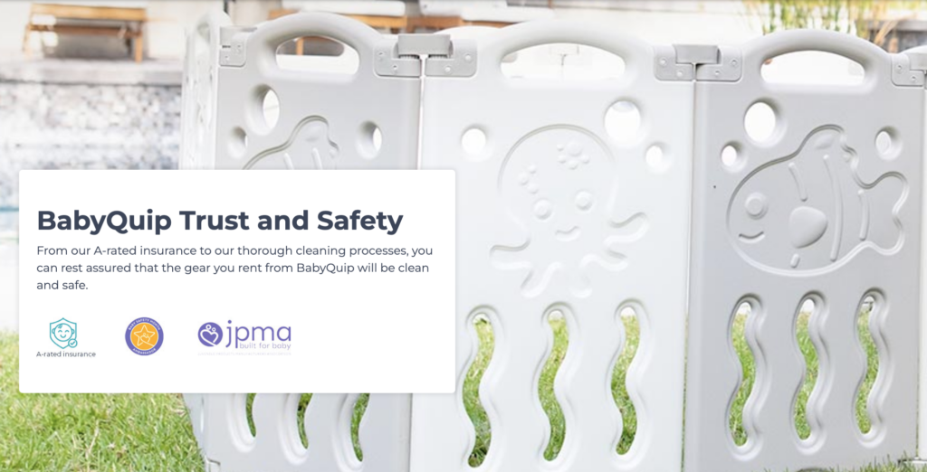 BabyQuip - Trust and safety