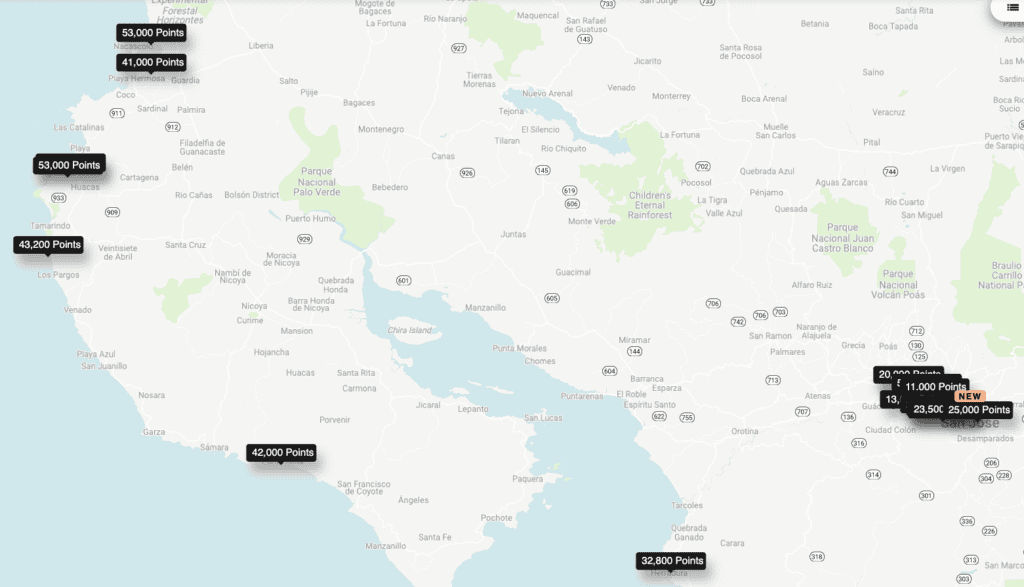 Costa rica points marriott