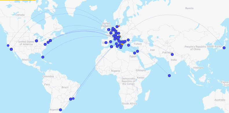 ITA Airways destinations