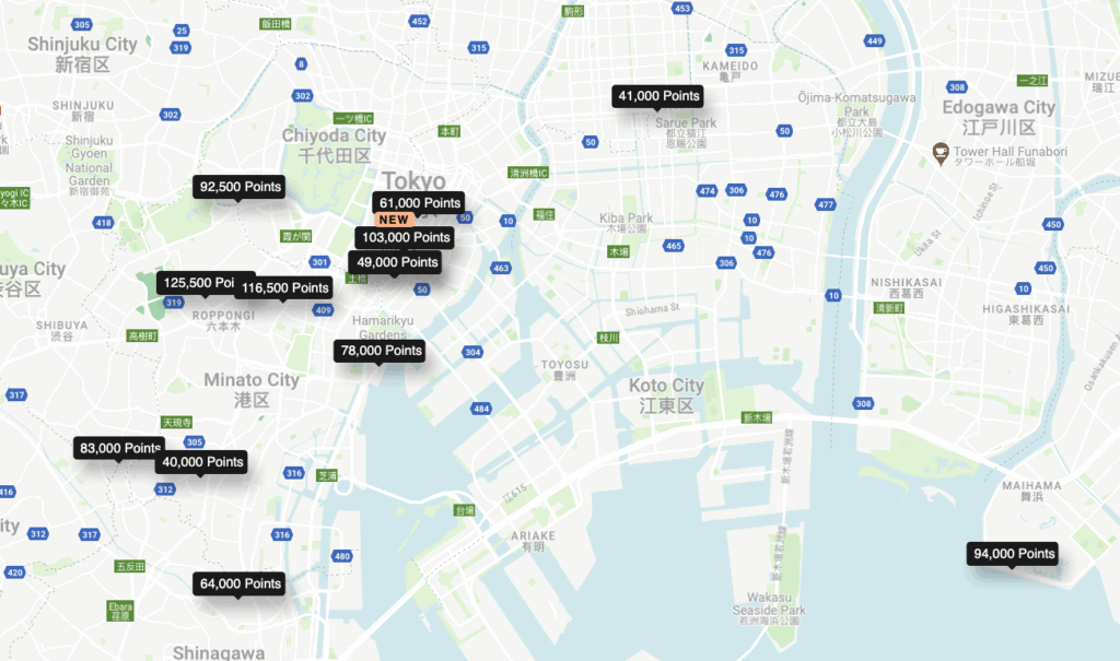 Tokyo points marriott