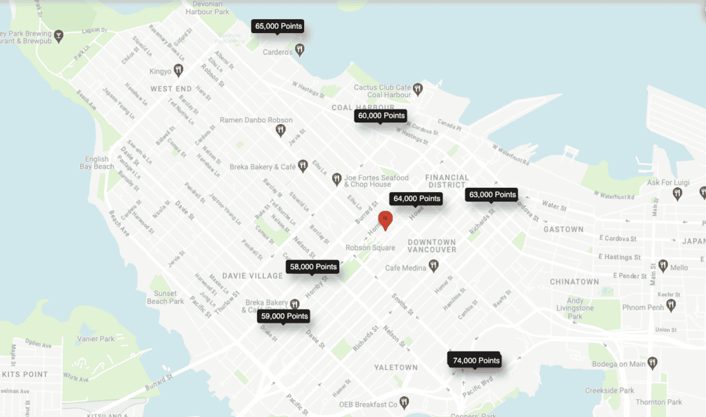 Vancouver marriott points