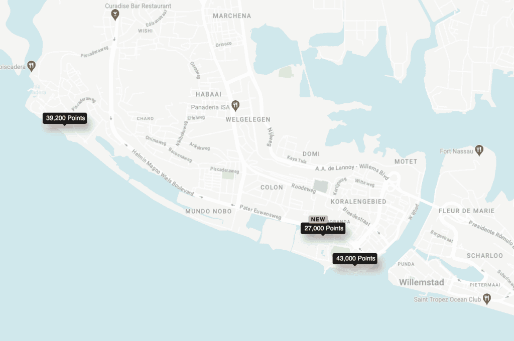 curacao points marriott