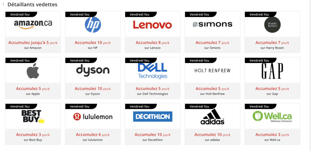 eboutique promotion aeroplan BF