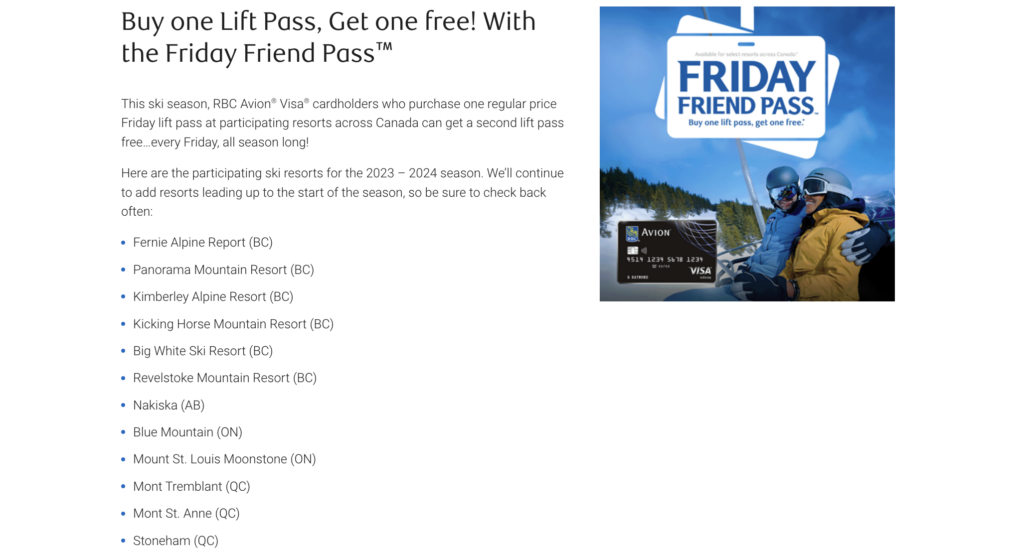 RBC avion billet ami vendredi FR ski