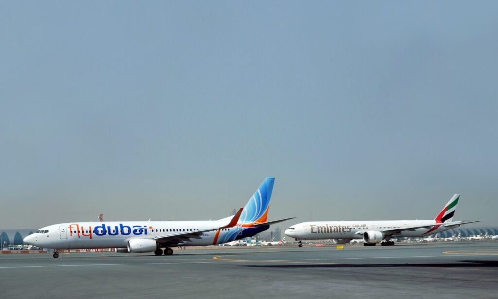 flydubai emirates avions