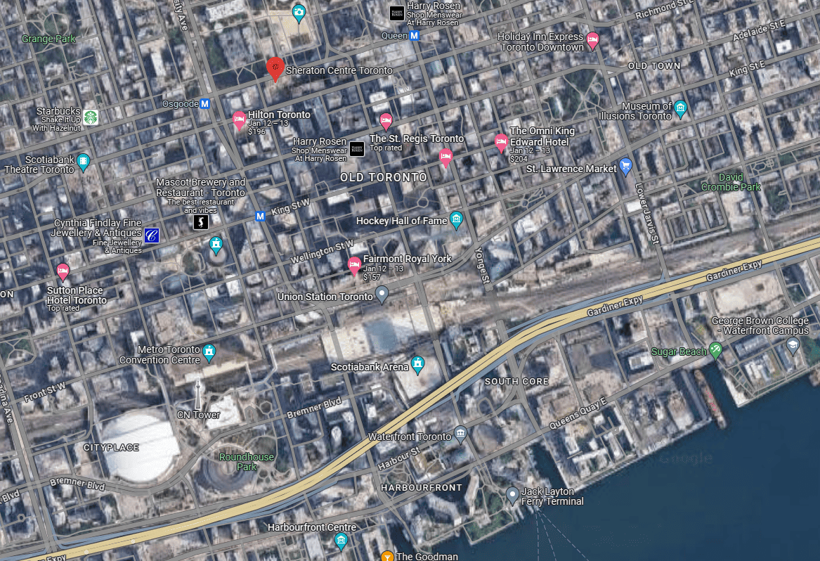 Sheraton Centre Toronto - Location