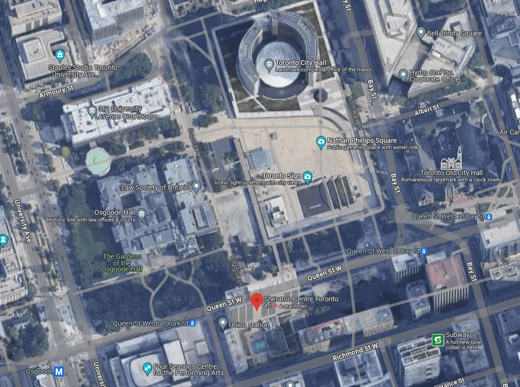 Sheraton Centre Toronto - Location