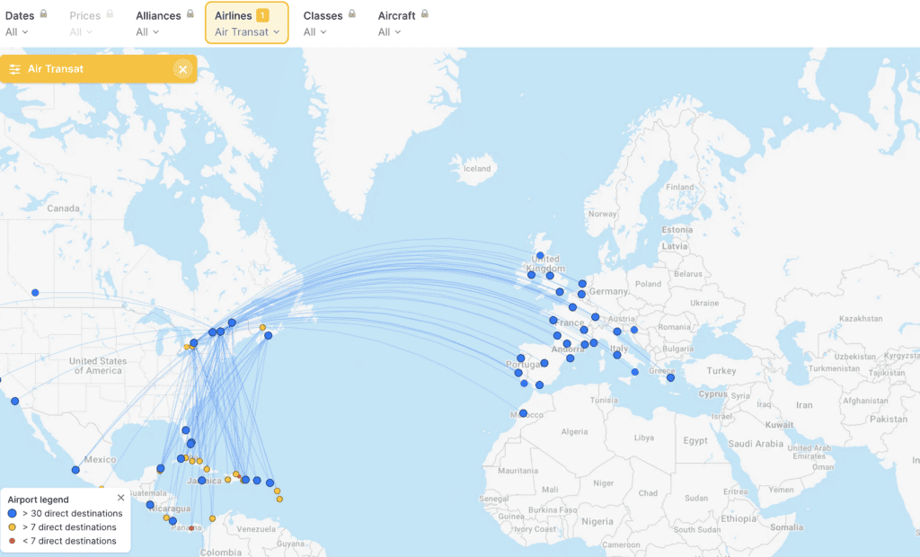 air transat vols directs