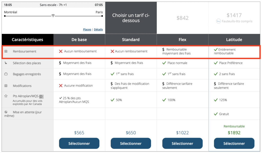 Annulation billet d-avion