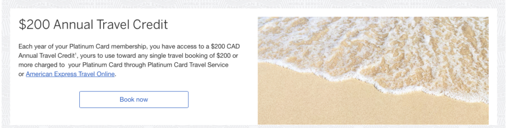 Platine crédit voyage