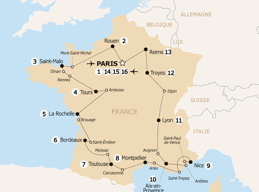 itineraire France