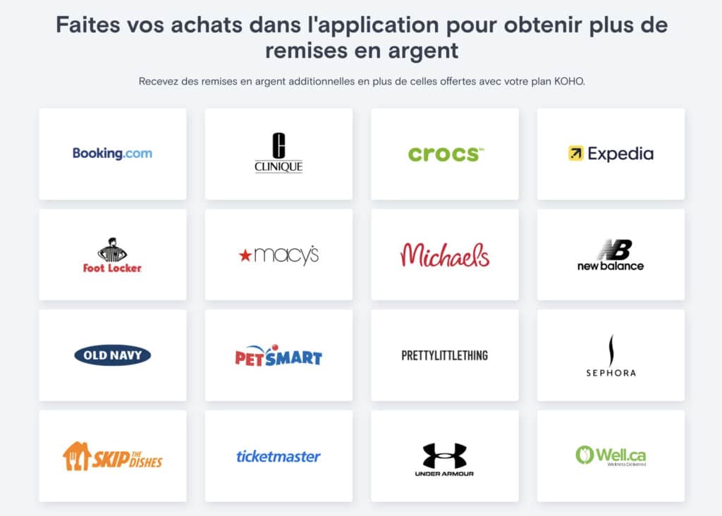 koho remise partenaires liste fr