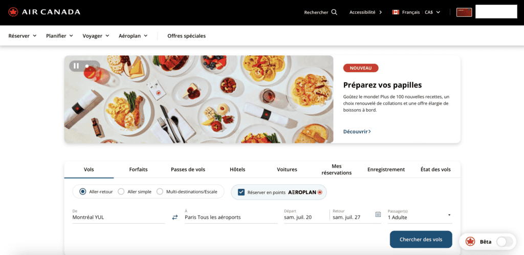 Aeroplan Eu recherche