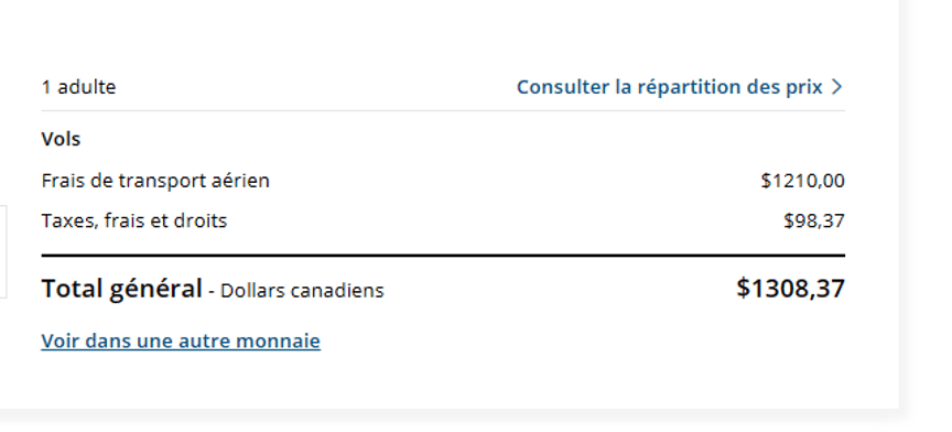 Prix argent aeroplan