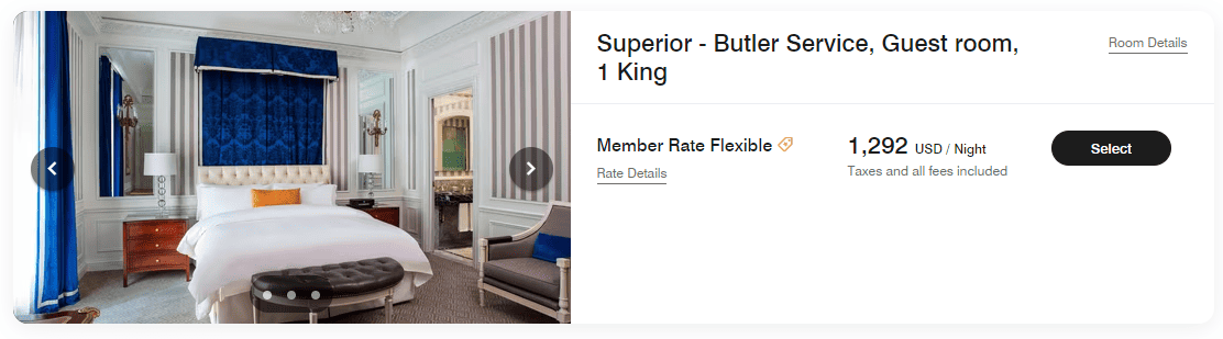 St. Regis New York - Booking