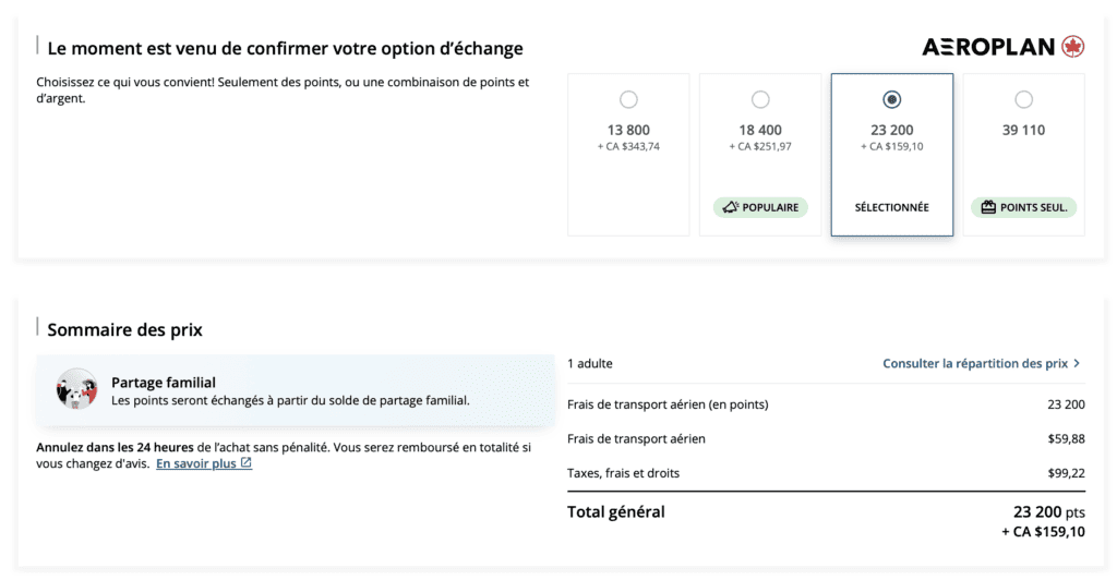 YUL FLL options echange