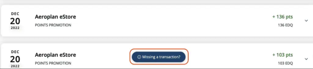 ap estore operation manquante