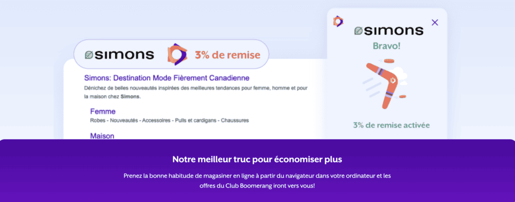 Club Boomerang extension chrome