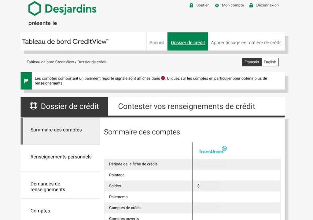 Dossier de credit