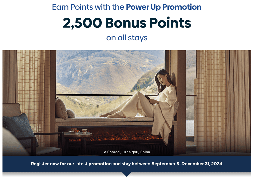 HiltonHonors promo 2500 bonus