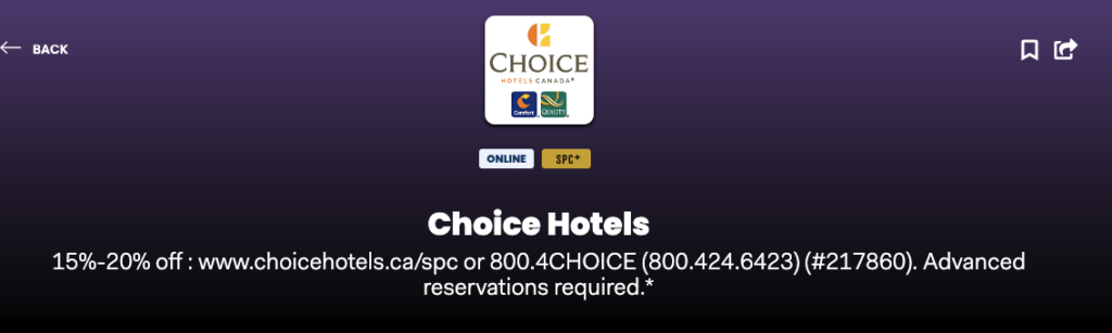 SPC choice hotels FR