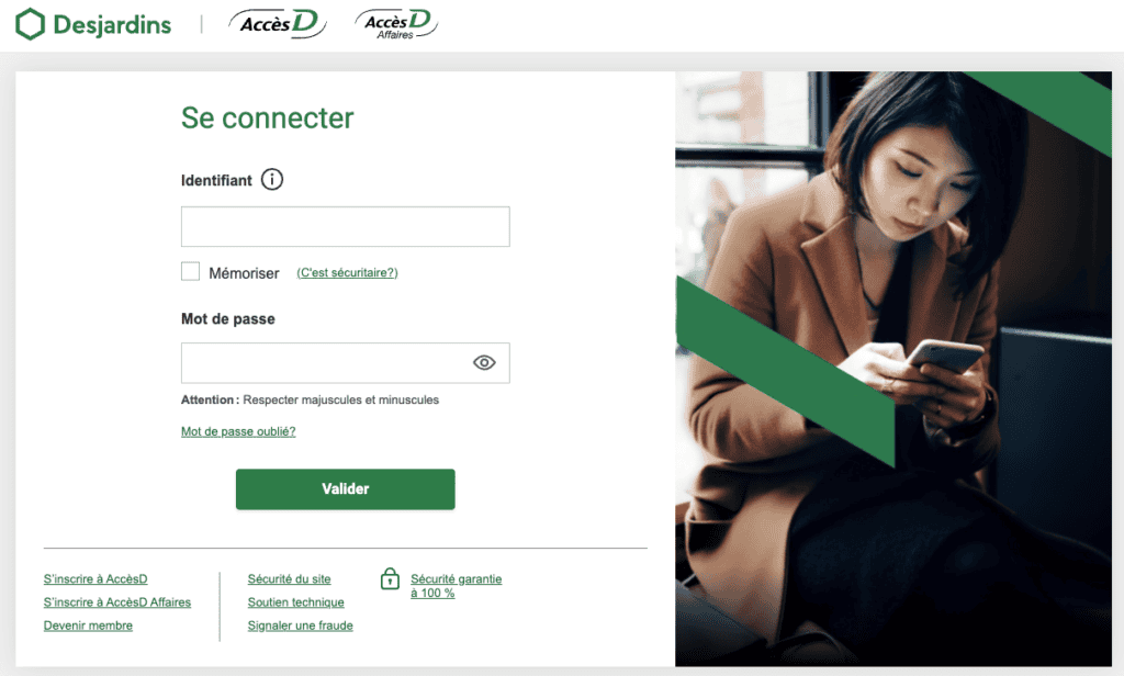 desjardins accueil accesd