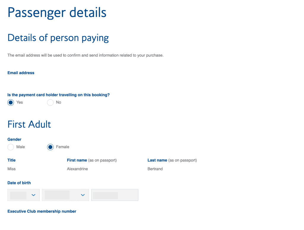 reservation avios ba14