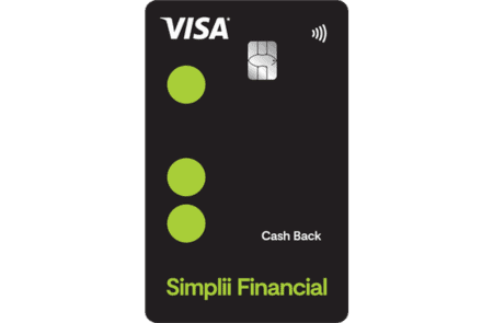 simplii financial cash back visa card