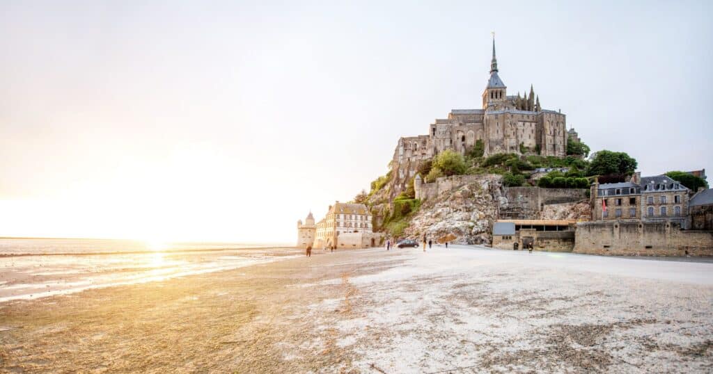 Flamme olympique mont saint michel