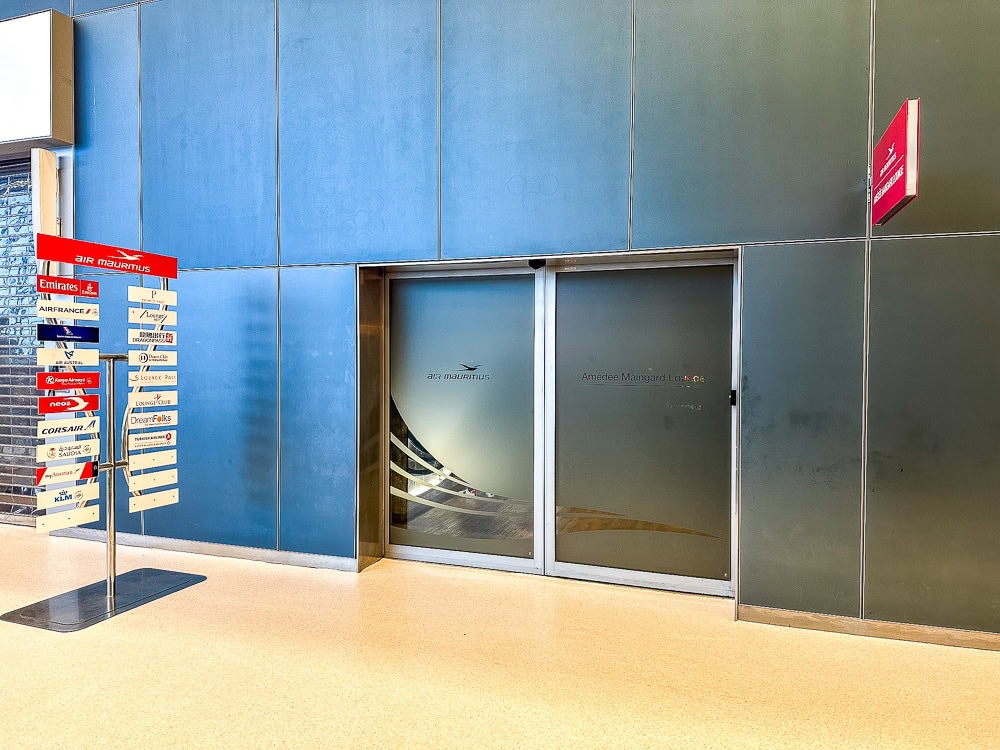 Air Mauritius Amédée Maingard lounge 2 entrée