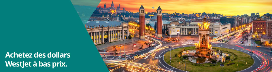 achat dollars westjet offre