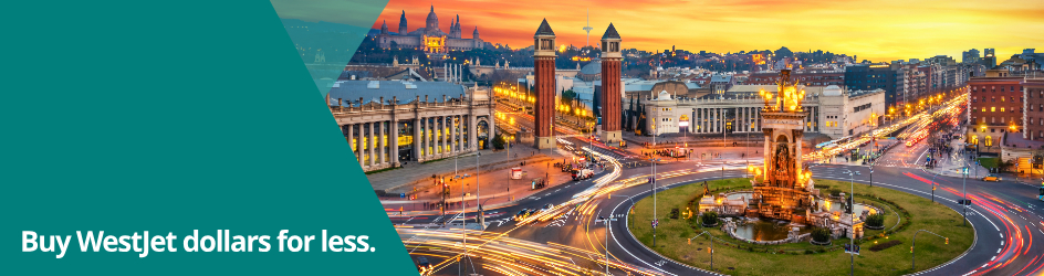 a promotional offer to buy westjet dollars