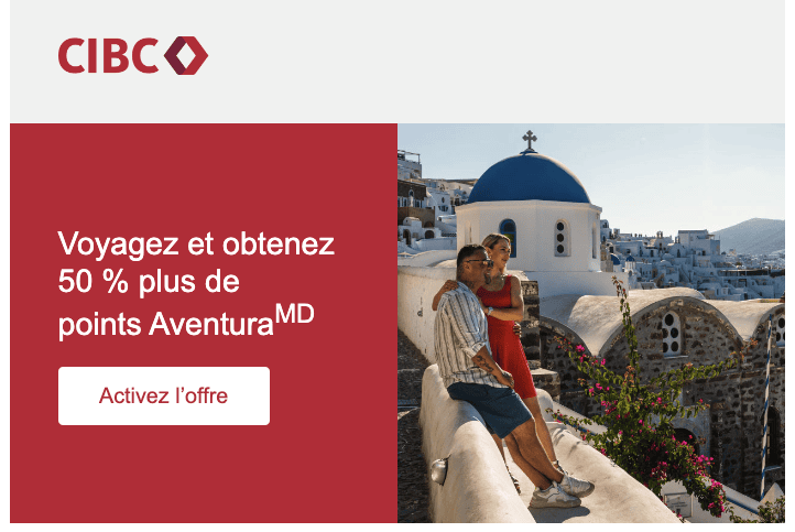 promotion cibc aventura