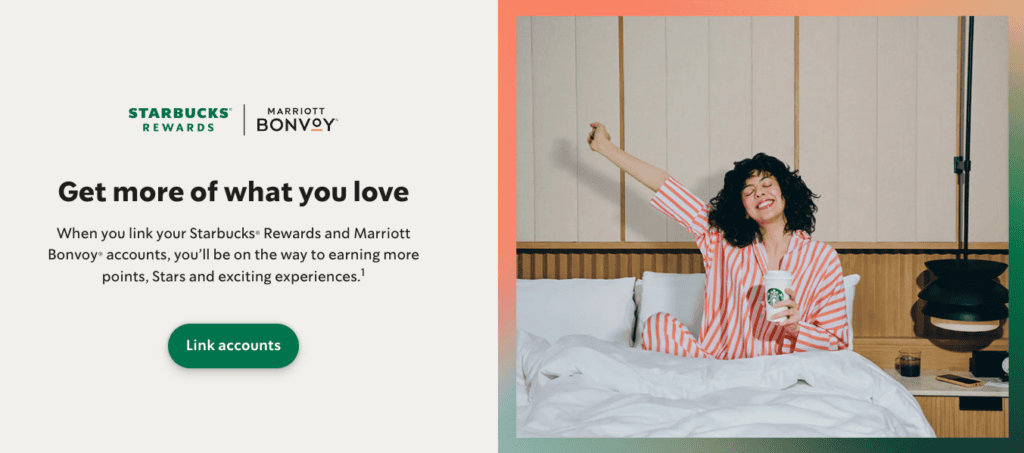 starbucks marriott link accounts