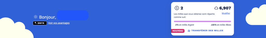 statut onyx air miles