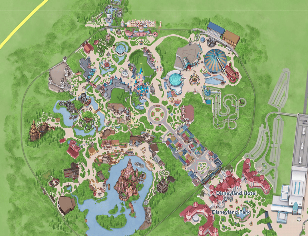 Plan disneyland paris