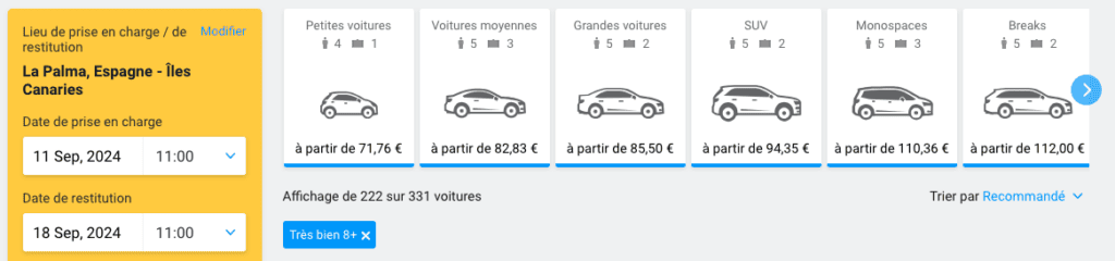 Location de voiture à Palma de Majorque avec Discover Cars